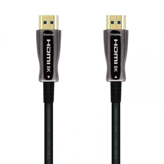 Cable hdmi 2.1 aoc 8k aisens a153-0523/ hdmi macho - hdmi macho/ 70m/ negro