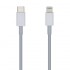 Cable USB 2.0 Tipo-C Lightning Aisens A102-0441/ Lightning Macho - USB Tipo-C Macho/ 480Mbps/ 20cm/ Blanco