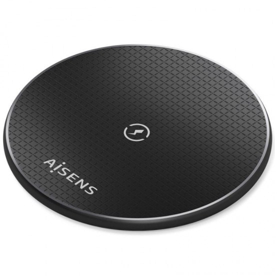Base de carga inalámbrica aisens asch-15w1wc058-bk 15w/ negro