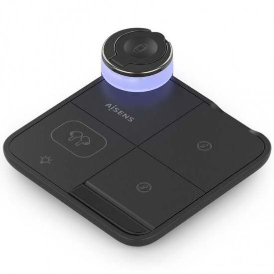 Base de carga inalámbrica aisens asch-15w4wc062-bk/ 15w/ negro Base de carga inalámbrica aisens asch-15w4wc062-bk/ 15w/ negro