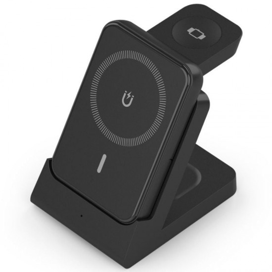 Base de carga inalámbrica aisens asch-15w4wc064-bk/ 15w/ negro