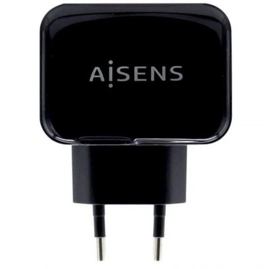 Cargador de pared aisens a110-0440/ 2xusb/ 17w