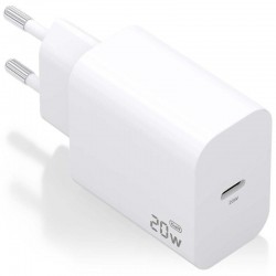 Cargador de Pared GaN Aisens A110-0938/ 1xUSB Tipo-C/ 20W/ Blanco Cargador de Pared GaN Aisens A110-0938/ 1xUSB Tipo-C/ 20W/ Blanco
