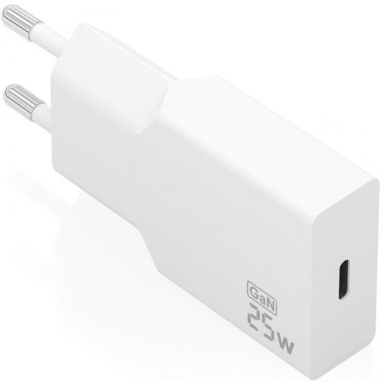 Cargador de pared gan aisens a110-0999/ 1xusb tipo-c/ 25w/ blanco Cargador de pared gan aisens a110-0999/ 1xusb tipo-c/ 25w/ blanco