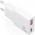 Cargador de Pared GaN Aisens A110-1000/ 1xUSB Tipo-C/ 1xUSB/ 25W/ Blanco