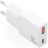 Cargador de Pared GaN Aisens A110-1002/ 1xUSB Tipo-C/ 1xUSB/ 30W/ Blanco