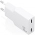 Cargador de Pared GaN Aisens A110-1003/ 2xUSB Tipo-C/ 30W/ Blanco