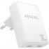 Cargador de Pared GaN Aisens ASCH-30W2P075-W/ 2xUSB Tipo-C/ 30W/ Blanco
