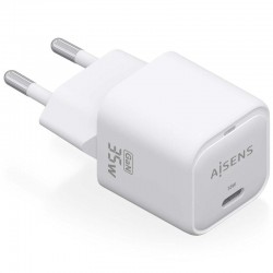Cargador de Pared GaN Aisens ASCH-35W1P022-W/ 1xUSB Tipo-C/ 35W