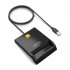Lector de DNI y Tarjetas Aisens ASCR-SN06-BK/ USB 2.0/ Negro