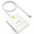 Lector de DNI y Tarjetas Aisens ASCR-SN07-W/ USB 2.0/ Blanco