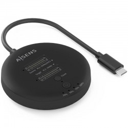 Dock USB 3.2 Gen2 Tipo-C para SSD M.2 NVMe Aisens ASDS-2M2N05-BK/ Gris