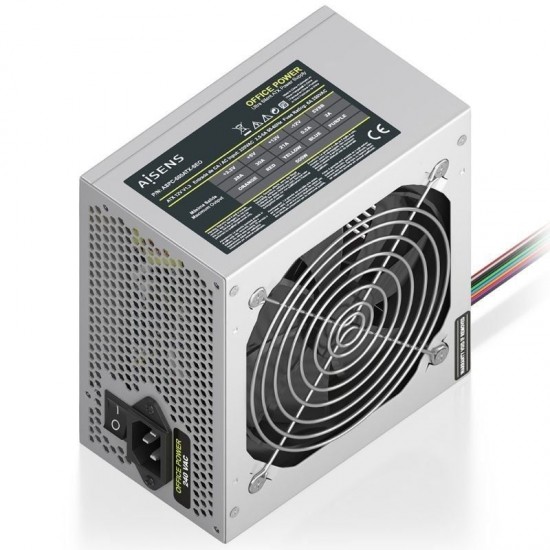 Fuente de alimentación aisens aspc-500atx-seo/ 500w/ ventilador 12cm