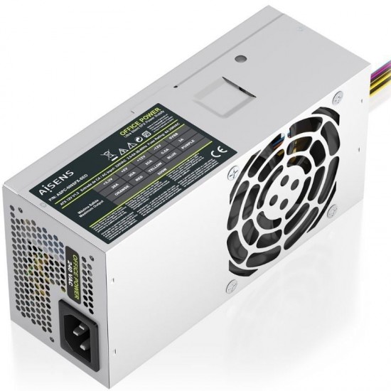 Fuente de alimentación tfx aisens aspc-500tfx-seo/ 500w/ ventilador 8cm