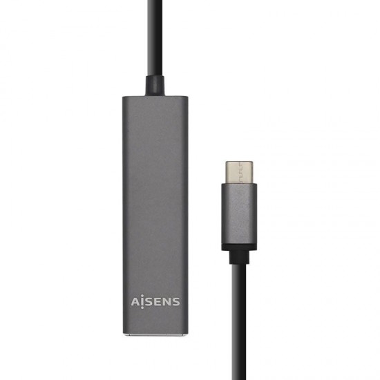 Hub usb tipo-c aisens a109-0403/ 4xusb/ gris Hub usb tipo-c aisens a109-0403/ 4xusb/ gris