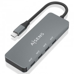 Hub USB Tipo-C Aisens A109-0695/ 4xUSB Tipo-C/ Gris Hub USB Tipo-C Aisens A109-0695/ 4xUSB Tipo-C/ Gris