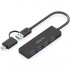 Hub USB Tipo-C + USB 3.1 Aisens A109-0987/ 4xUSB