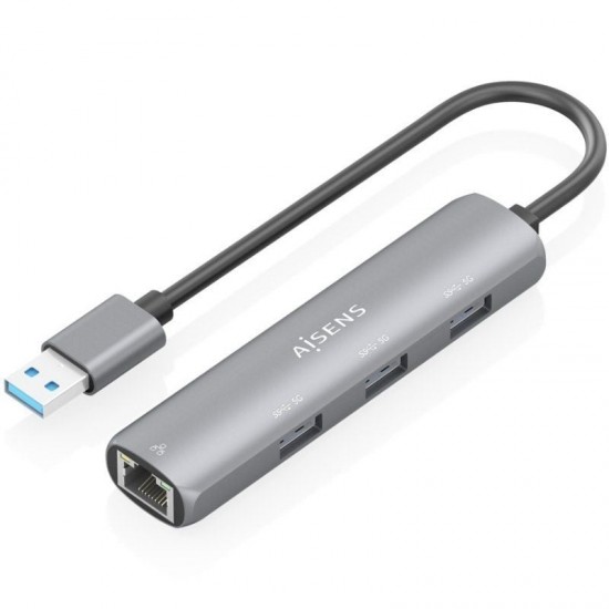 Hub usb aisens asuc-4p034-gr/ 3xusb/ 1xrj45/ gris Hub usb aisens asuc-4p034-gr/ 3xusb/ 1xrj45/ gris