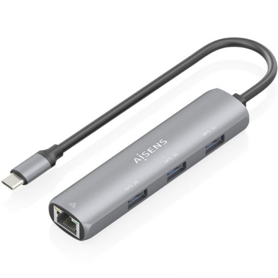 Hub usb tipo-c aisens asuc-4p038-gr/ 3xusb/ 1xrj45/ gris Hub usb tipo-c aisens asuc-4p038-gr/ 3xusb/ 1xrj45/ gris