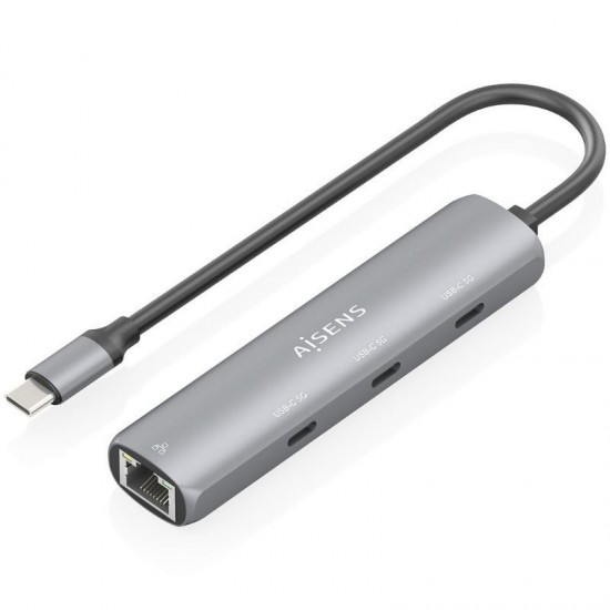 Hub usb tipo-c aisens asuc-4p041-gr/ 3xusb tipo-c/ 1xrj45/ gris Hub usb tipo-c aisens asuc-4p041-gr/ 3xusb tipo-c/ 1xrj45/ gris