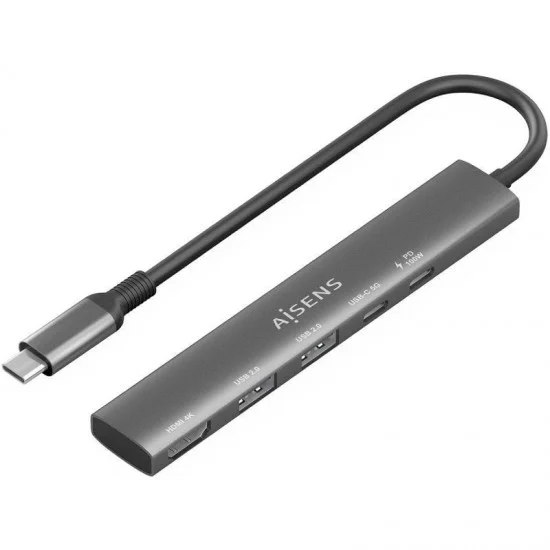 Docking usb tipo-c aisens asuc-5p022-gr/ 1xhdmi 4k/ 2xusb/ 1xusb tipo-c/ 1xusb tipo-c pd/ gris Docking usb tipo-c aisens asuc-5p022-gr/ 1xhdmi 4k/ 2xusb/ 1xusb tipo-c/ 1xusb tipo-c pd/ gris