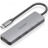 Docking USB Tipo-C Aisens ASUC-5P028-GR/ 1xHDMI 4K/ 2xUSB/ 2xUSB Tipo-C/ 1xUSB Tipo-C PD/ Gris