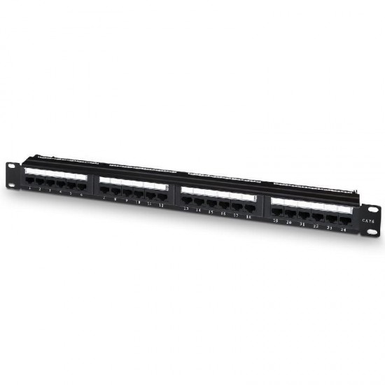 Patch panel aisens a141-0509/ 24 puertos/ cat.6/ altura 1u/ gestión de cables Patch panel aisens a141-0509/ 24 puertos/ cat.6/ altura 1u/ gestión de cables