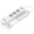 Regleta con Interruptor Aisens ASPS-2A2C10-W/ 3 Tomas de Corriente/ 2 USB - 2 USB Tipo-C/ Cable 1.4m/ Blanco