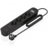 Regleta con Interruptor Aisens ASPS-2A2C13-BK/ 4 Tomas de Corriente/ 2 USB - 2 USB Tipo-C/ Cable 1.4m/ Negro
