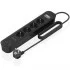 Regleta con Interruptor Aisens ASPS-2A2C13-BK/ 4 Tomas de Corriente/ 2 USB - 2 USB Tipo-C/ Cable 1.4m/ Negro