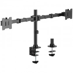 Soporte de Mesa para 2 Monitores Aisens DT35TSR-359/ Giratorio/ Inclinable/  hasta 20kg