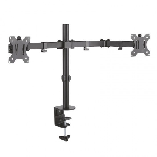 Soporte de mesa para 2 monitores aisens dt32tsr-041/ giratorio/ inclinable/ hasta 8kg