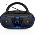 Radio CD Daewoo DW3012/ 4W/ Negro y Azul