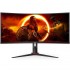 Monitor Gaming Ultrapanorámico Curvo AOC CU34G2XP/BK 34'/ WQHD/ 1ms/ 180Hz/ VA/ Negro
