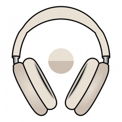 Auriculares Bluetooth Apple Airpods Max 2 USB-C/ Blanco estrella