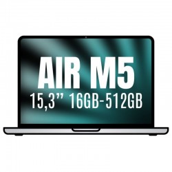 Apple Macbook Air 15,3'/ M5 10-Core CPU/ 16GB/ 512GB SSD/ 10-Core GPU/ Plata Apple Macbook Air 15,3'/ M5 10-Core CPU/ 16GB/ 512GB SSD/ 10-Core GPU/ Plata