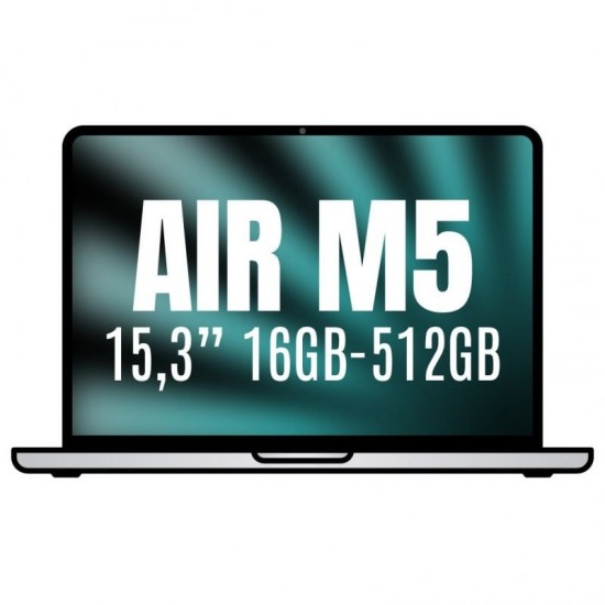 Apple macbook air 15,3'/ m5 10-core cpu/ 16gb/ 512gb ssd/ 10-core gpu/ plata Apple macbook air 15,3'/ m5 10-core cpu/ 16gb/ 512gb ssd/ 10-core gpu/ plata