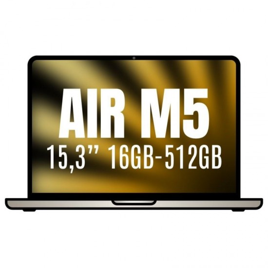 Apple macbook air 15,3'/ m5 10-core cpu/ 16gb/ 512gb ssd/ 10-core gpu/ blanco estrella Apple macbook air 15,3'/ m5 10-core cpu/ 16gb/ 512gb ssd/ 10-core gpu/ blanco estrella