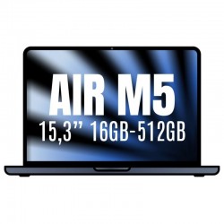 Apple Macbook Air 15,3'/ M5 10-Core CPU/ 16GB/ 512GB SSD/ 10-Core GPU/ Medianoche Apple Macbook Air 15,3'/ M5 10-Core CPU/ 16GB/ 512GB SSD/ 10-Core GPU/ Medianoche