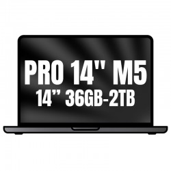 Apple Macbook Pro 14'/ M5 Max 18-Core CPU/ 36GB/ 2TB SSD/ 32-Core GPU/ Negro Espacial Apple Macbook Pro 14'/ M5 Max 18-Core CPU/ 36GB/ 2TB SSD/ 32-Core GPU/ Negro Espacial