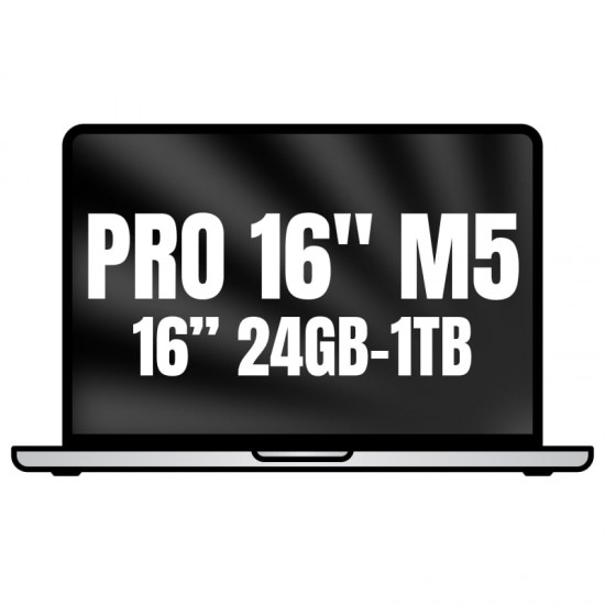 Apple macbook pro 16'/ m5 pro 18-core cpu/ 24gb/ 1tb ssd/ 20-core gpu/ plata