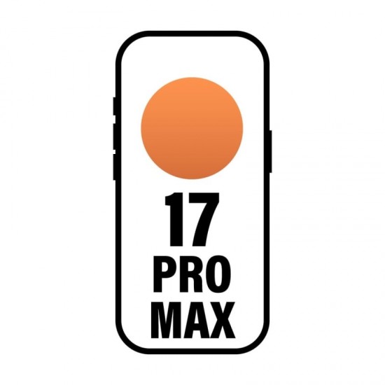 Smartphone apple iphone 17 pro max 2tb/ 6.9'/ 5g/ naranja cósmico