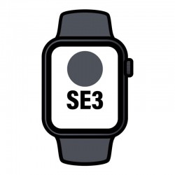 Apple Watch SE3/ GPS/ Cellular/ 40mm/ Caja de Aluminio Medianoche/ Correa Deportiva Medianoche S/M