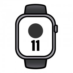 Apple Watch Series 11/ GPS/ 46mm/ Gris Espacial/ Correa Deportiva Negra (S/M) Apple Watch Series 11/ GPS/ 46mm/ Gris Espacial/ Correa Deportiva Negra (S/M)