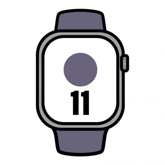 Apple watch series 11/ gps/ cellular/ 42mm/ plata/ correa deportiva púrpura (m/l) Apple watch series 11/ gps/ cellular/ 42mm/ plata/ correa deportiva púrpura (m/l)