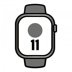Apple Watch Series 11/ GPS/ Cellular/ 46mm/ Titanio Natural/ Correa Deportiva Gris Piedra S/M Apple Watch Series 11/ GPS/ Cellular/ 46mm/ Titanio Natural/ Correa Deportiva Gris Piedra S/M