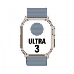 Apple Watch Ultra 3 GPS/ Cellular 49mm Caja de Titanio Natural/ Correa Ocean Azul Naútico