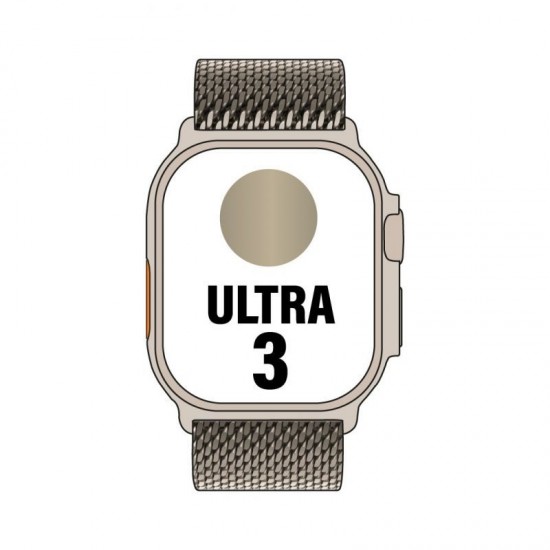 Apple watch ultra 3/ gps/ cellular/ 49mm/ caja de titanio natural/ correa milanese m Apple watch ultra 3/ gps/ cellular/ 49mm/ caja de titanio natural/ correa milanese m