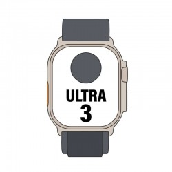 Apple Watch Ultra 3/ GPS/ Cellular/ 49mm/ Caja Titanio Negro/ Correa Loop Alpine Negra S