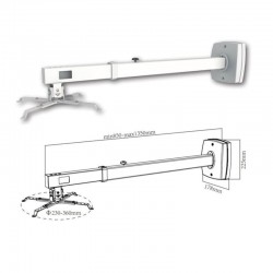 Soporte de Pared para Proyector Approx appSV03P/ Extensible/ hasta 10kg Soporte de Pared para Proyector Approx appSV03P/ Extensible/ hasta 10kg